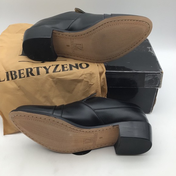 Liberty Zeno Mens 7173-07 Black Slip On Dress Loafers Shoes Size‎ 9 NEW main image 4